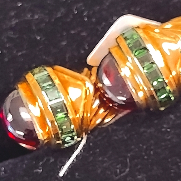 18K David Yurman Embedded Jeweled Exquisite Earrings 🎁 - Picture 8 of 12